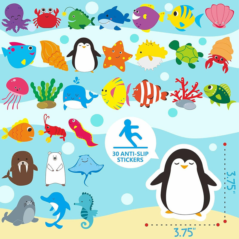 GADGETS WRAP Sea Animal Bathtub Shower Décor Sticker