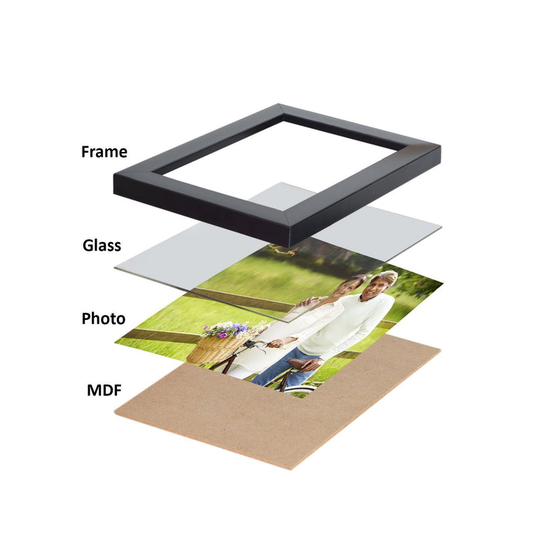 AG Crafts� Wall 11 Collage Photo Frames Black (Black), Glass, Rectangular