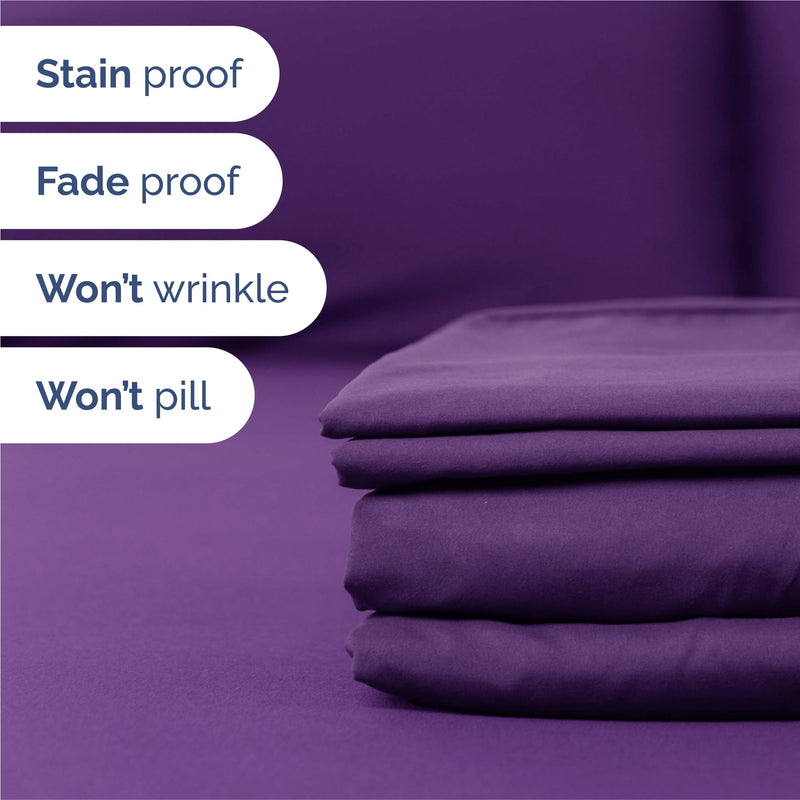 King , Purple : King Size Sheet Set - 6 Piece Set - Hotel Luxury Bed Sheets - Extra Soft - Deep Pockets - Easy Fit Breathable & Cooling - Wrinkle Free - Comphy - Purple Blum Bed Sheets - Kings Sheets - 6 PC