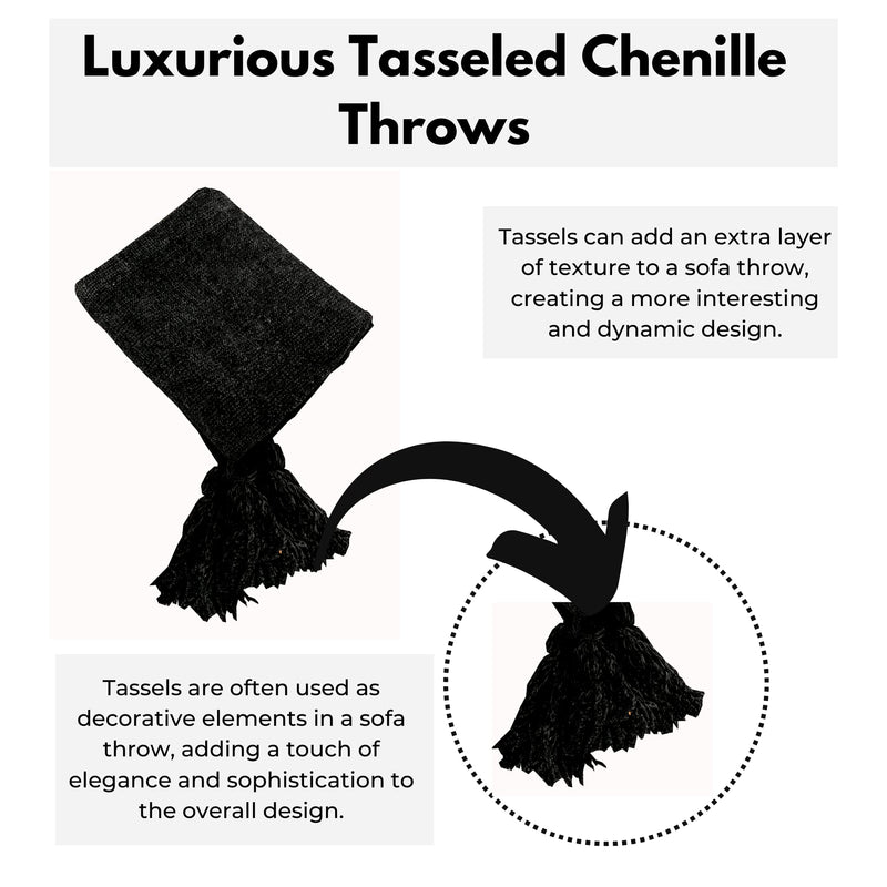 Fashion Throw Blanket Soft Chenille Sofa Throws for 3 Seater