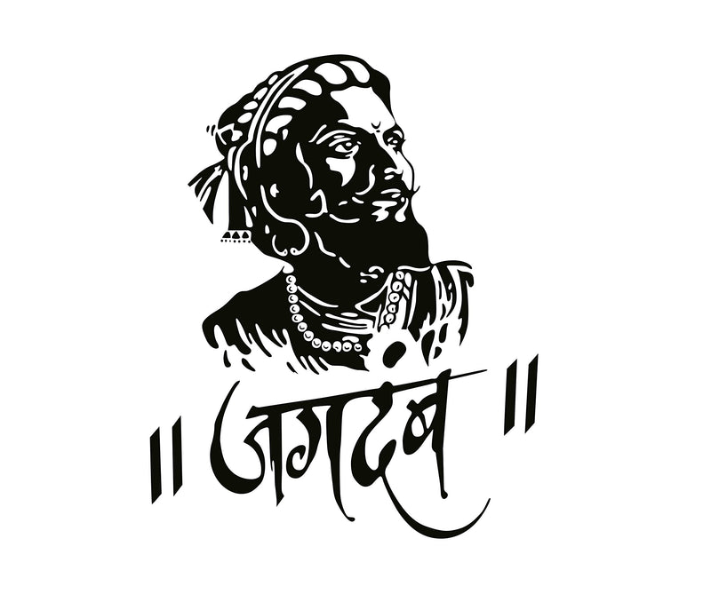 Wallstick Shivaji wallstickers (Vinyl 60 cm x 50 cm)