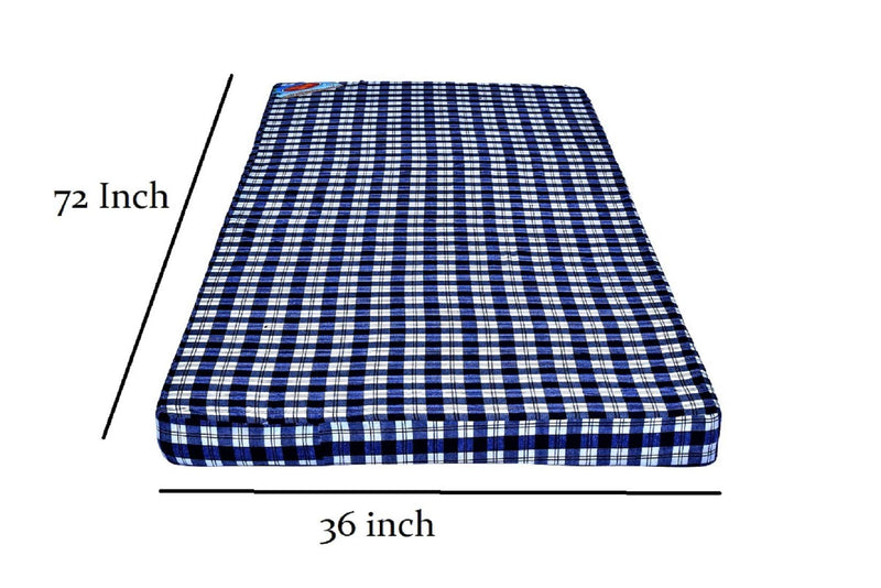 PumPum Single Bed 3 inch Thick Folding Pure EPE Foam Mattress for Travel, Picnic (72x35x2)