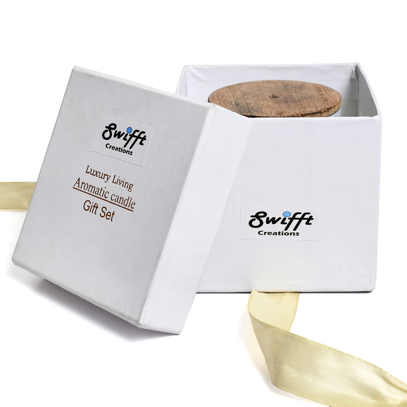 Swifft Creations |Aromatic Candle Jar| Highly Scented| Gift Pack of 1| Home Decor Candle|24 Hour Burning Time (Rose Mist)