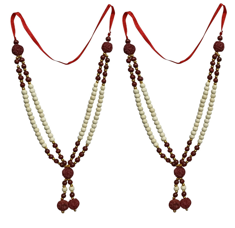 Snabs Chandan Mala for Photo Frame Gods Idols, Garland for Photo Frames, 27 cm, Set of 2