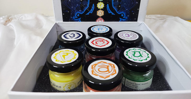 7 Chakra Candle Set | Candles for Aromatherapy, Meditation, Spa | Candles for Giftting and Decoration | Reiki Candle | Spiritual Candle | jar Candles