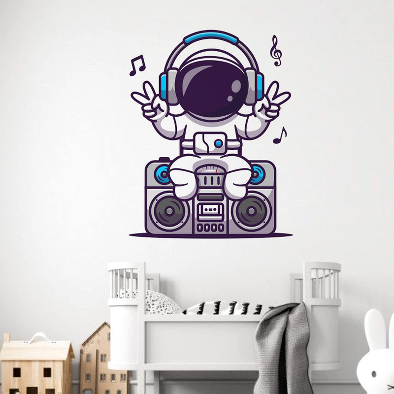 Wallstick Astronaut Decorative Wallsticker (40 x 51 cm)