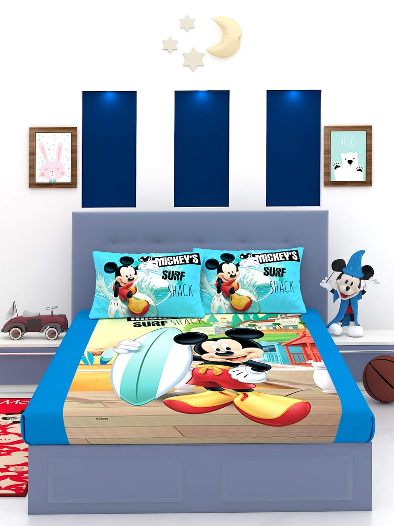 Disney Mickey Mouse Cotton Double Bedsheet 270 x 270 cm