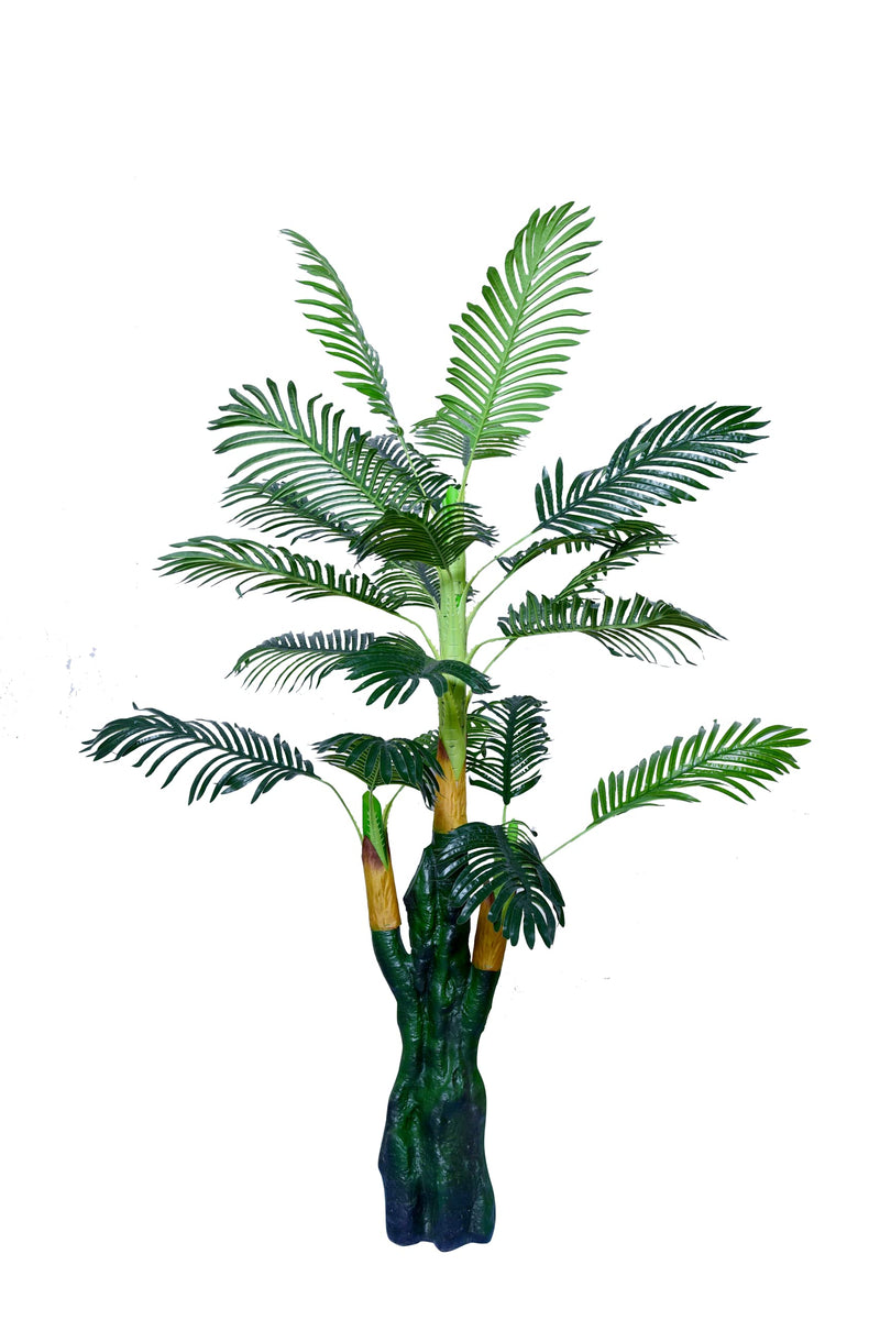 Sofix Big Natural Palm Tree Green Artificial Plant Areca Tree - 4.6Feet