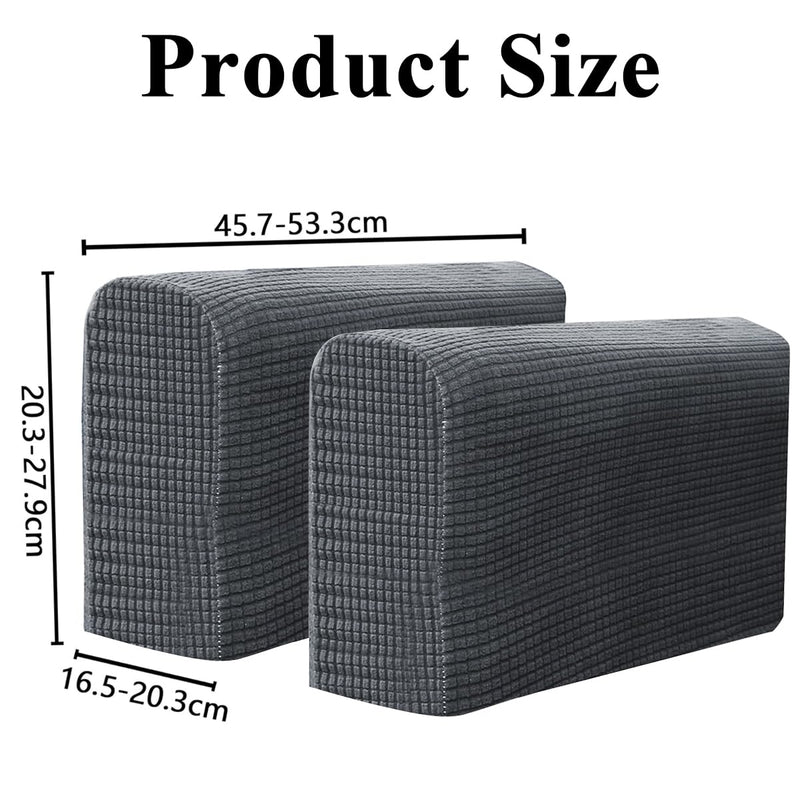 HASTHIP® 2Pcs Elastic Sofa Armrest Cover for Armchairs Spandex Arm Armrest Cover for Reclining Sofa