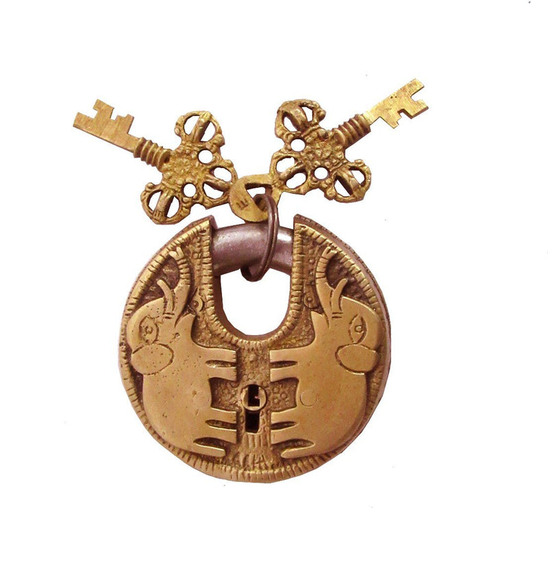 Aesthetic Decors Elephant Design Decorative Lock