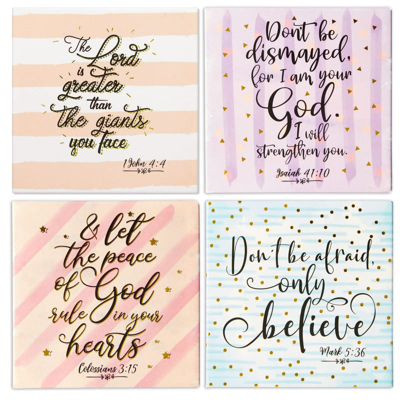 Christian Magnets with Religious Bible Verse Quotes (2.5 in, 8 Pack)