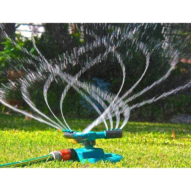 Black Olive Water Sprinkler Garden Pipe - Automatic 360° Garden Sprinkler Large Area Coverage Multipurpose Yard Sprinklers for Plant Irrigation and Kids Playing, Irrigation System Watering Plants