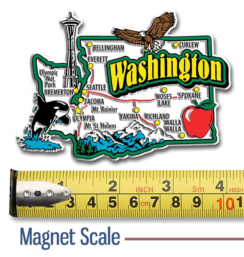 Washington State Jumbo Map Magnet