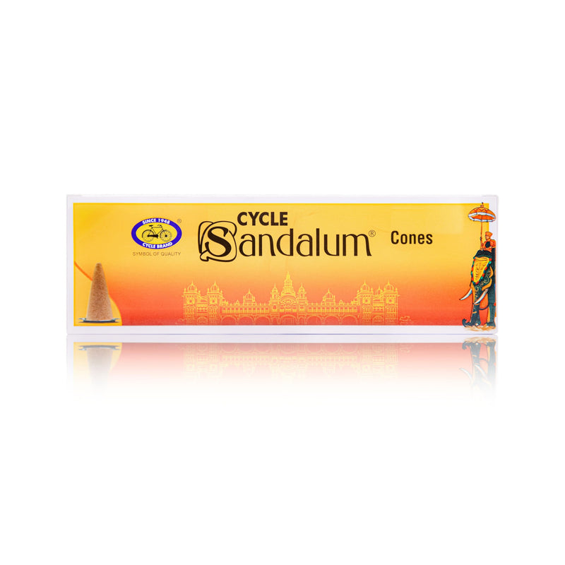 Cycle Pure Sandalum Incense Cones Combo Pack of 4 (48 N, 12N per pack) | Chandan fragrance | Long Lasting Fragrance Dhoop Cones for Pooja, Rituals, Positive Energy, Relaxation, Meditation