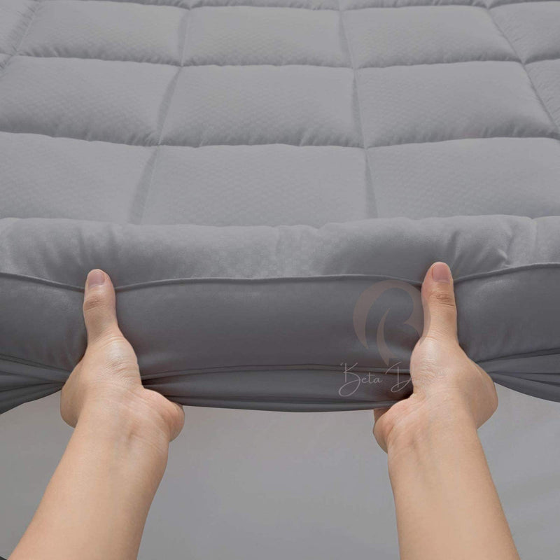 Beta Divine Super Soft Cloud 600 GSM Hotel Quality Microfiber Waterproof Mattress Topper/Padding