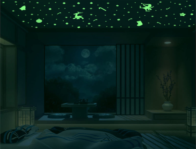 DreamKraft Night Glow Radium Sticker Set - Perfect for Kids Room Ceiling and Wall Decoration