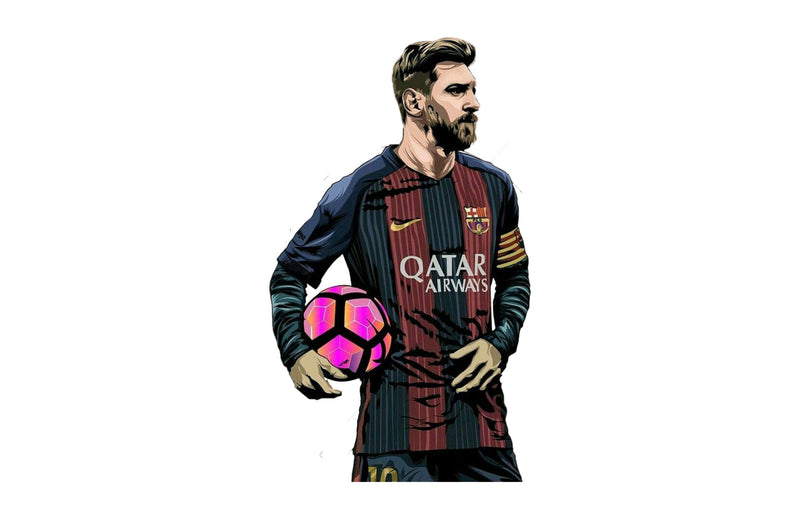 DivineDesigns™ Barcelona Captain Sticker | Wall Sticker for Living Room/Bedroom/Office and All Decorative Stickers