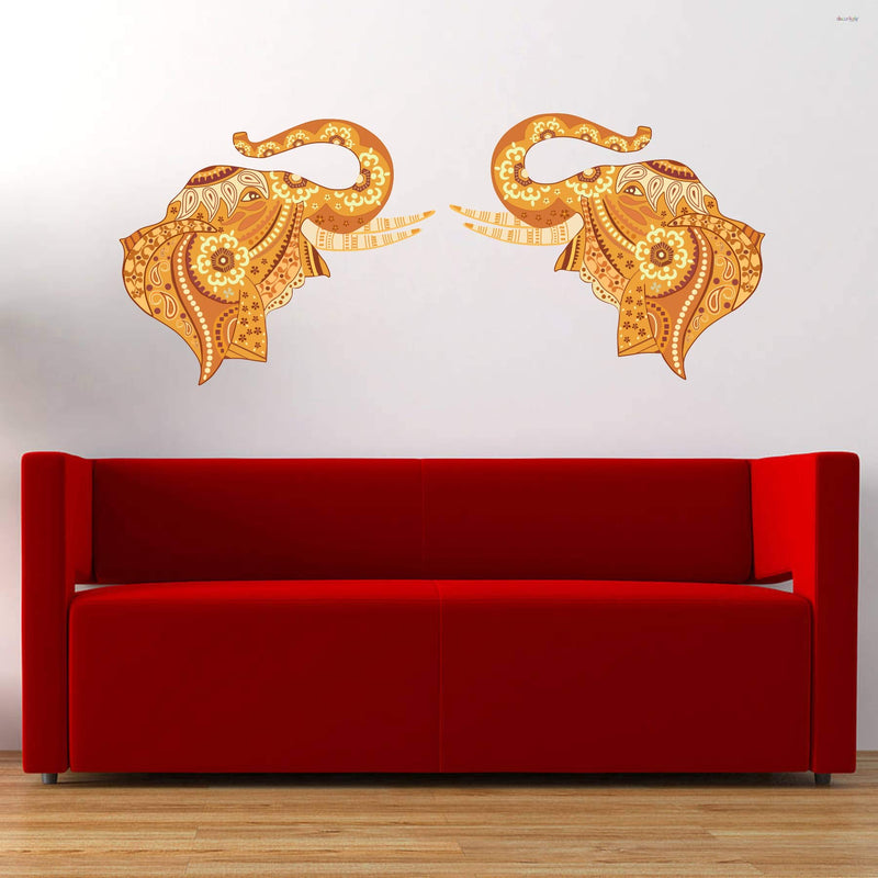 Sticker Hub Traditional Elephant Design Wall Stickers BS378