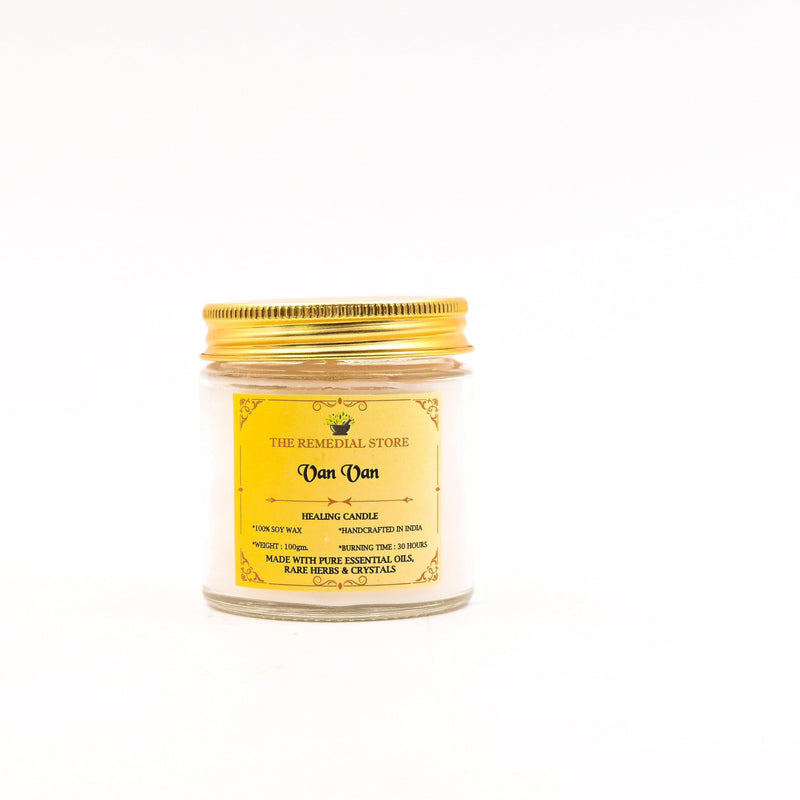 The Remedial Store Healing Ritual Money Candle | Luxury Fragrance | Therapy Candle | Glass Candle | Jar Candle | Soy Wax Candle | Smokeless Wax Candle | 30 Hours Burning Time (Van Van)