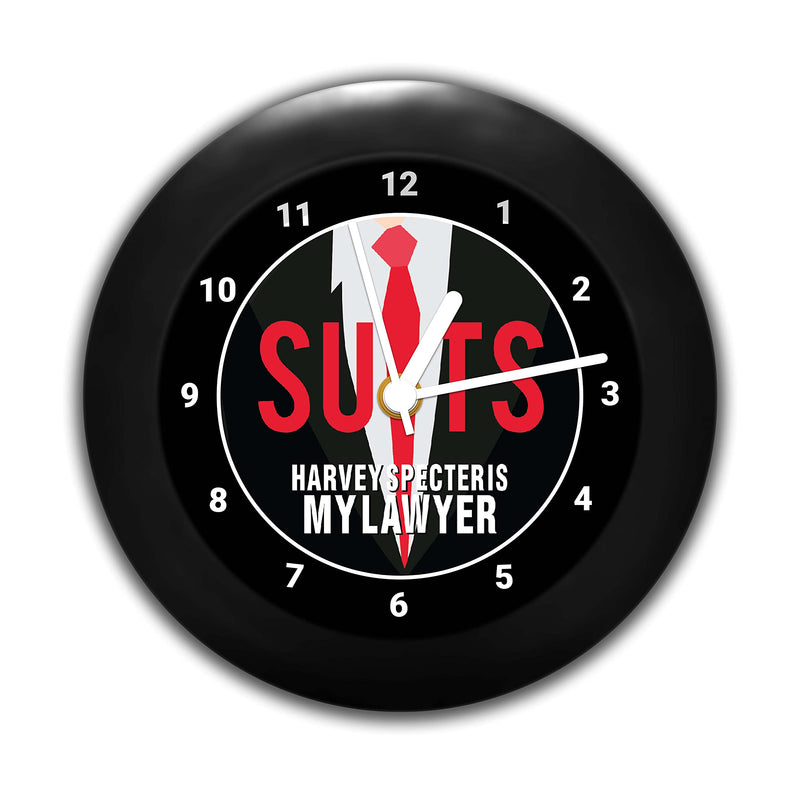 MCSID RAZZ- Suits TV Series - Harvey Specter is My Lawyer Table Clocks | Table Clock for Home Decor |Table Clock for Office Gift Set Birthday Gift