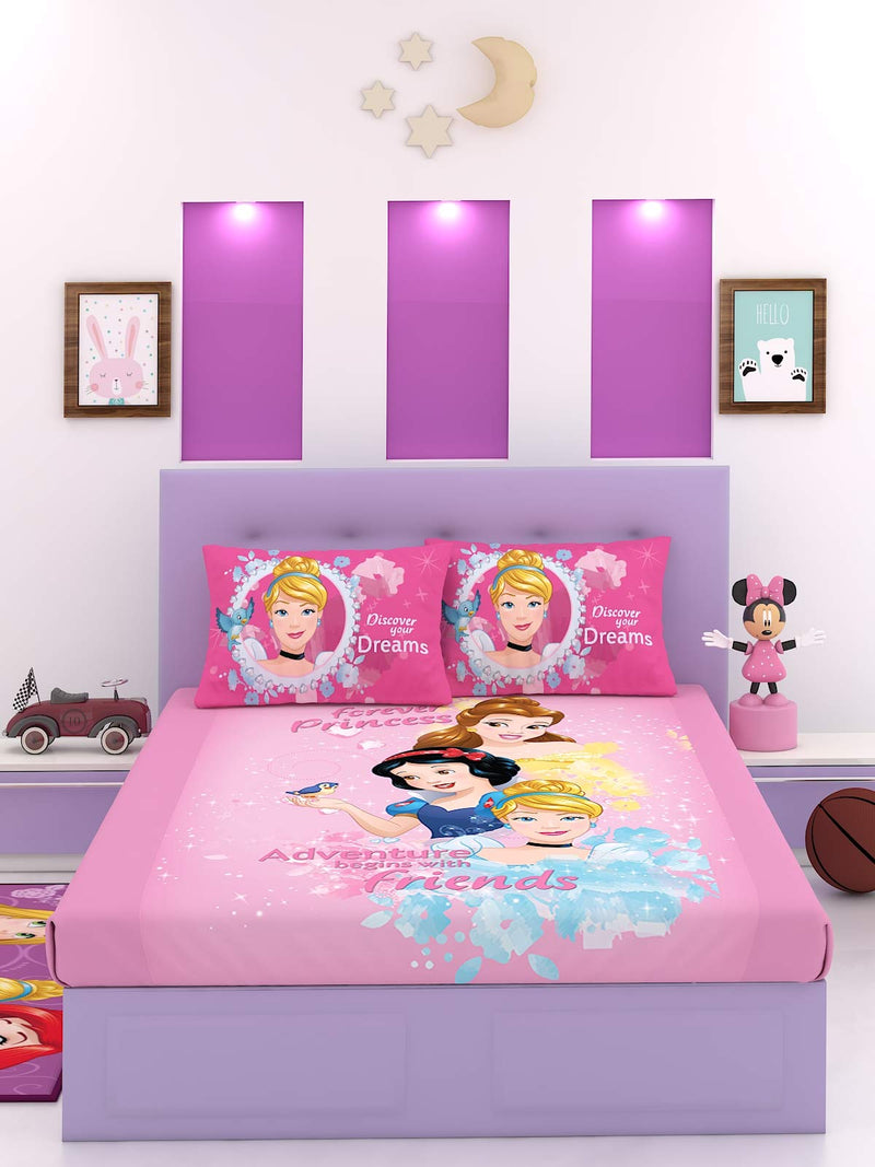 Disney Princess Cotton Double Bedsheet 270 x 270 cm