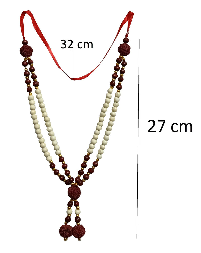 Snabs Chandan Mala for Photo Frame Gods Idols, Garland for Photo Frames, 27 cm, Set of 2