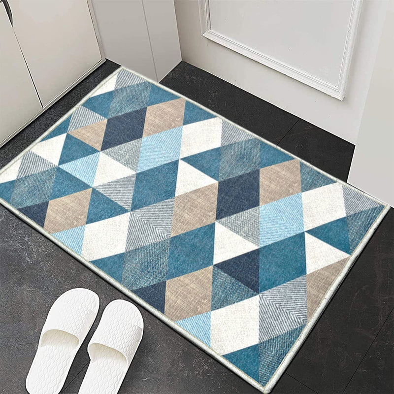 ishro home® 3D Printed Rebecca Contemporary Runner Carpet Anti Skid for Home/Kitchen/Kitchen/Living Area/Office Entrance. (Crystals, 46x71 CM)