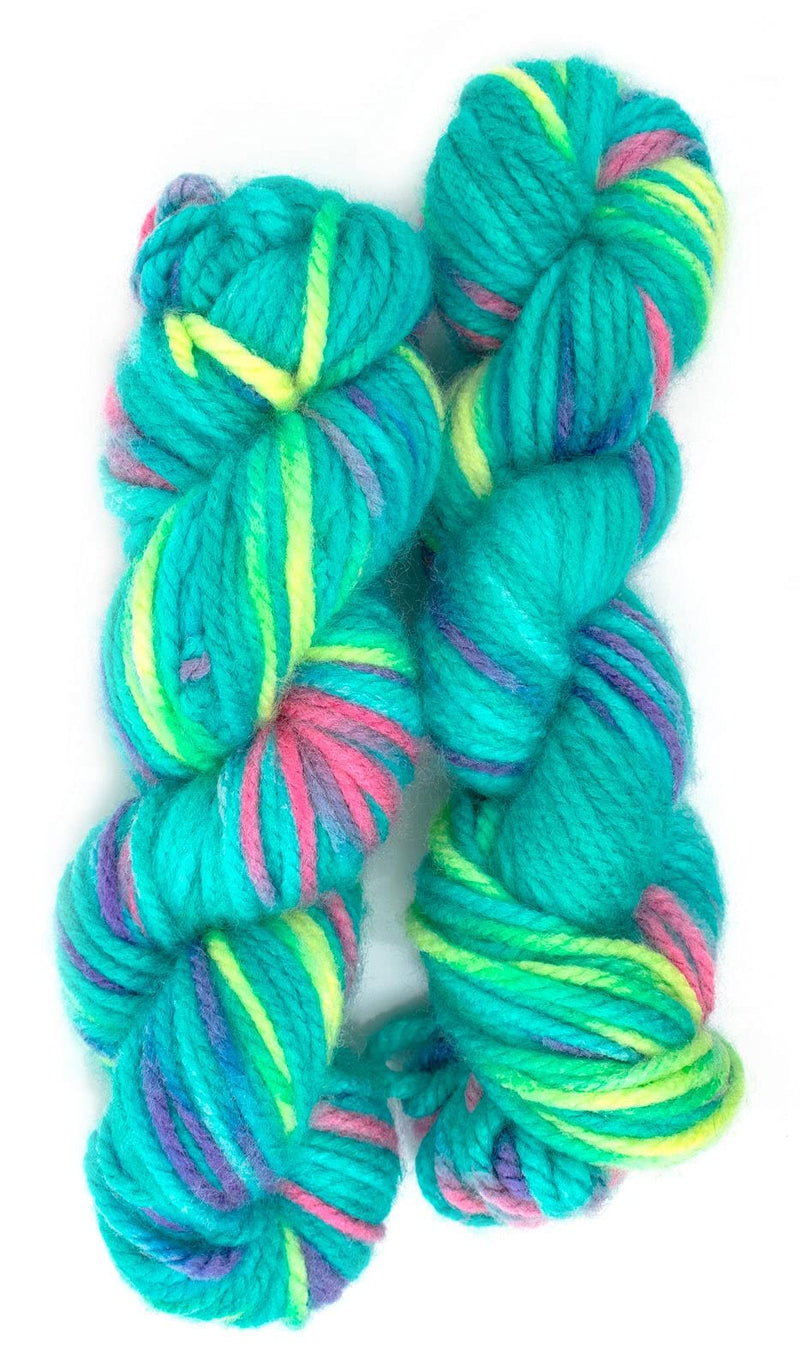 GAL Motu Multi Thick Chunky Wool Hand Knitting Yarn (Princess Sea-Green) (Hanks-200gms)