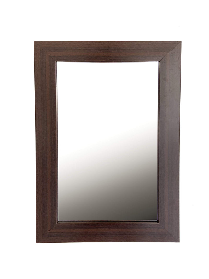 Ag Crafts 004(2") Brown Rectangular Framed Bathroom Wall Mirror