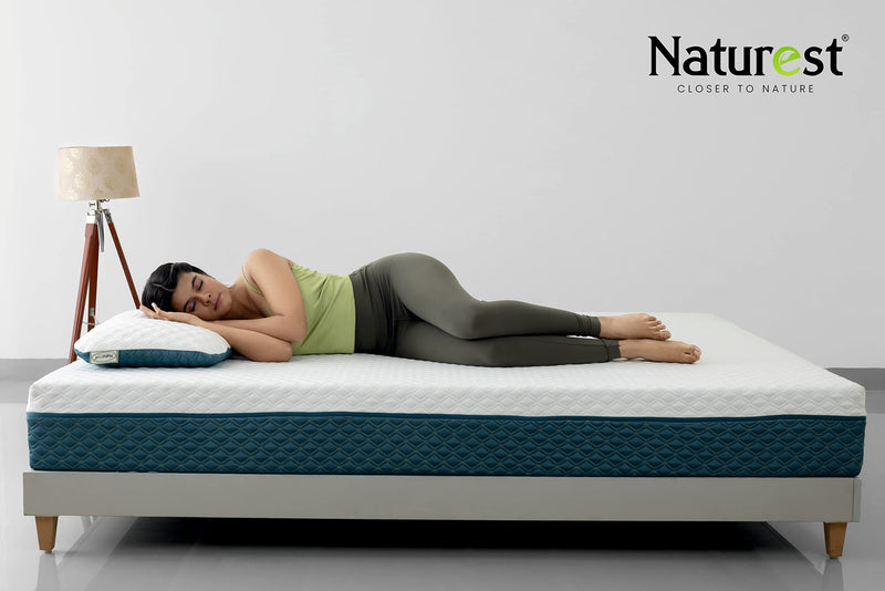 Naturest Relive 12 Inch 100% Pure Certified Natural Latex Rubber Queen Size Mattress (72 x 60 x 12 Inch)