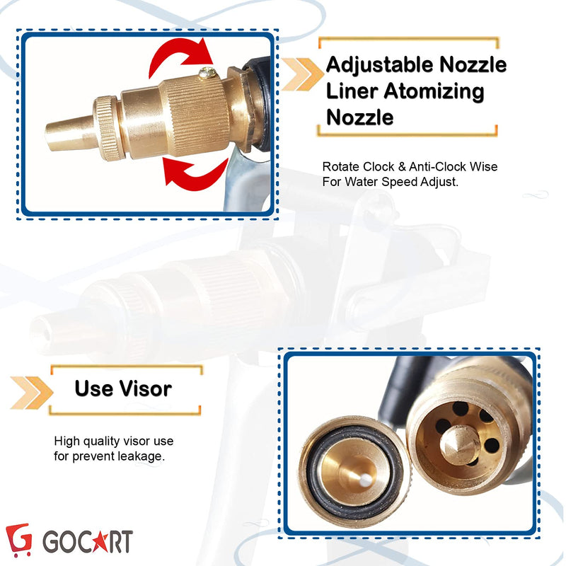 GOCART WITH G LOGO Metal trigger brass nozzle water spray gun