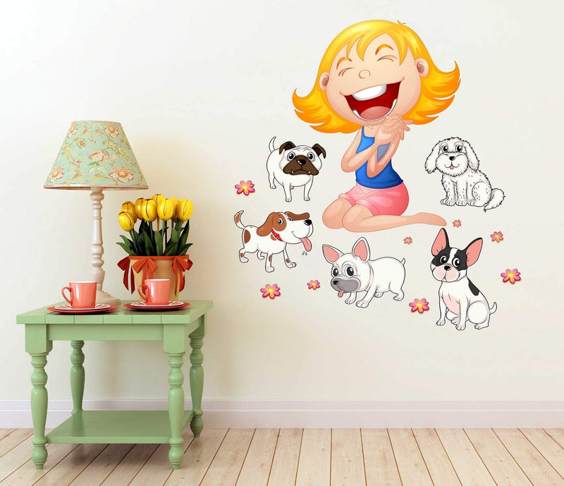 Tuffuk Happy Kid Large Vinyl Wallstickers for Home Decorations(50 cm x 60 cm)4TZ207