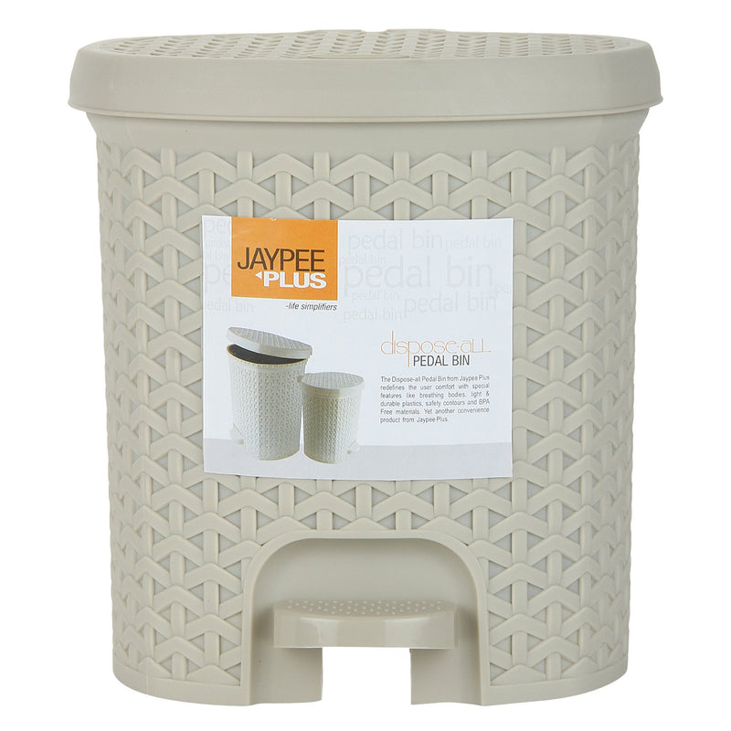 Jaypee Plus, Dispose all Small, Pedal Bin,1,Beige, 5 Litre