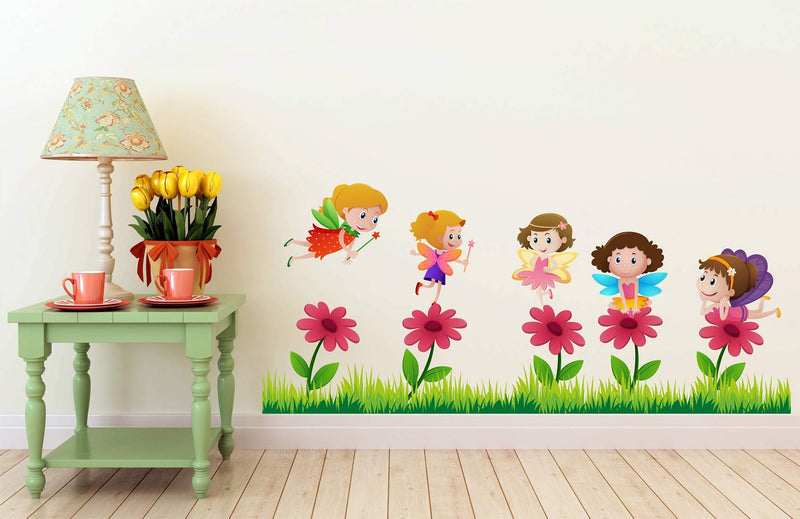 Tuffuk Angels Large Vinyl Wallstickers for Home Decorations(80 cm x 30 cm)4TZ081