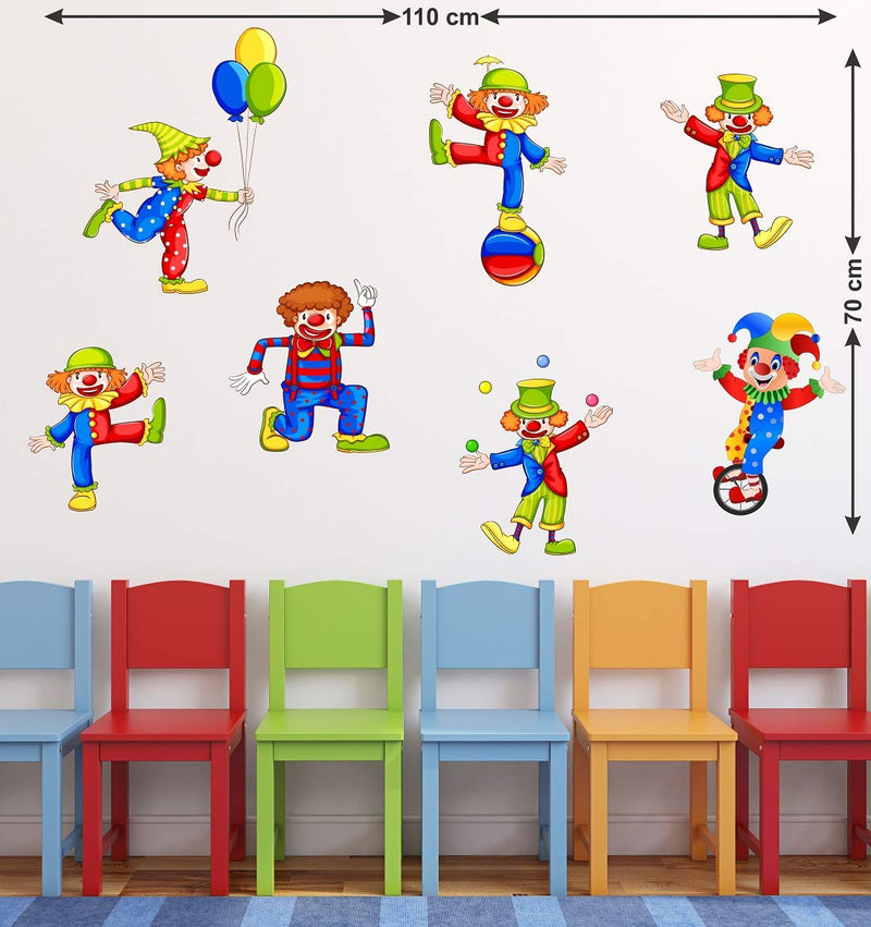 Tuffuk Circus Jocker Large Vinyl Wallstickers for Home Decorations (110 cm x 70 cm)5TZ361