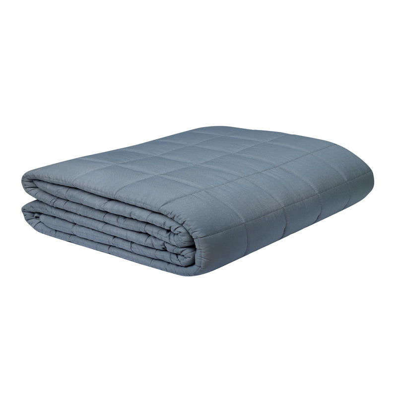 Mysa Sleep Weighted Blanket - Breathable Microfiber with Premium Glass Beads (Grey 60" x 80" 20 LB)