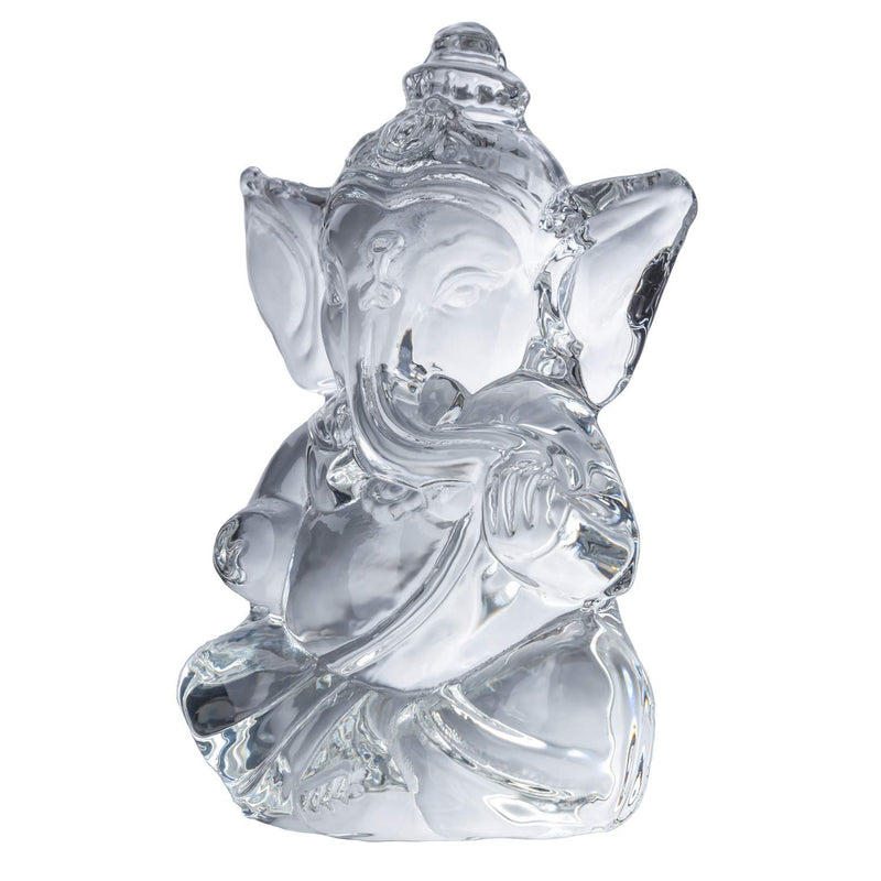 ZenBless Ganesh Hindu Sculpture Crystal Statues for Car Dashboard/Home/Office Decor Ganesh Chaturthi