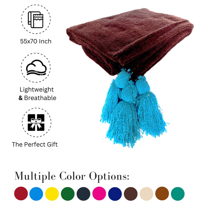 Fashion Throw Blanket Soft Chenille Sofa Throws for 3 Seater