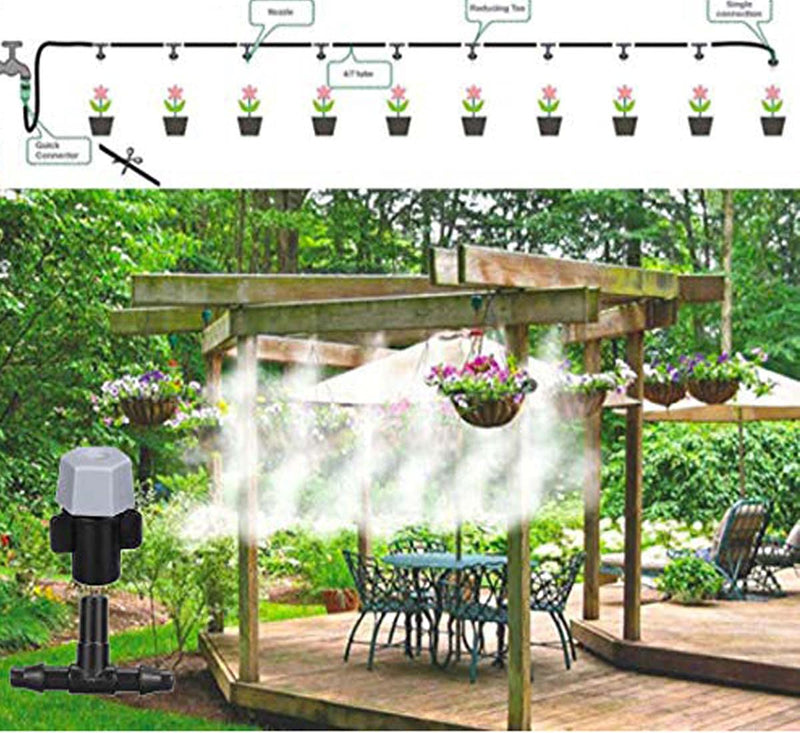 DIY Crafts Outdoor Misting Cooling Sprayer System Kit Watering Irrigation Nebulizer Sprinkler (Only 360° Misting Nozzle) (20 Pcs, Only 360° Misting Nozzle)