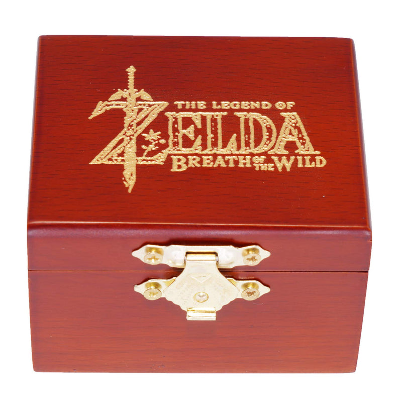 Youtang Music Box Legend of Zelda Carved Wood Wind Up Gold Mechanism Musical Gift with Mirror