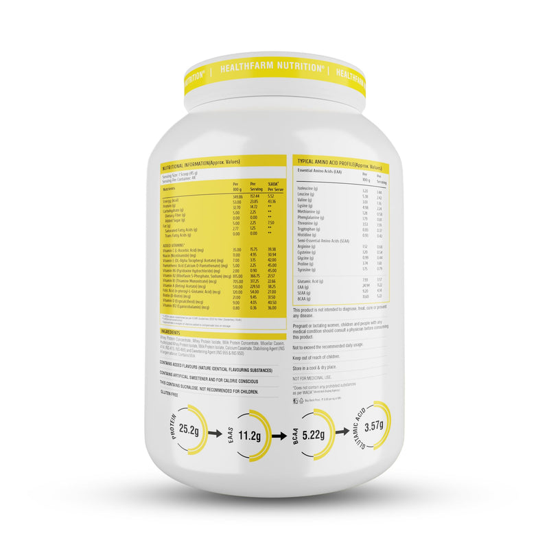 Healthfarm ISO 7 Isolate Protein Premium Whey Protein Matrix -2kg (4.4) lbs (DEATH BY CHOCOLATE)