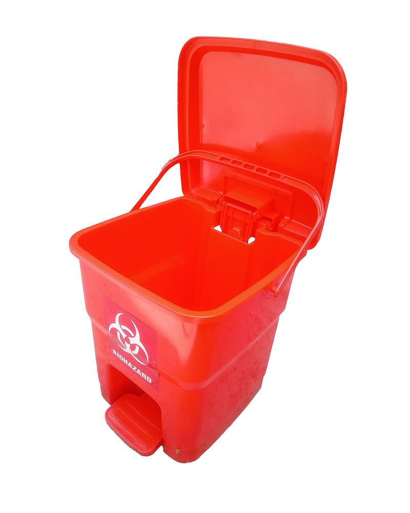 GOMSUN 12 LTR BIO MEDICAL WASTE PEDAL DUSTBIN COLOR CODED DUSTBIN (RED+YELLOW+BLUE+GREEN+BLACK IN PACK OF 5)