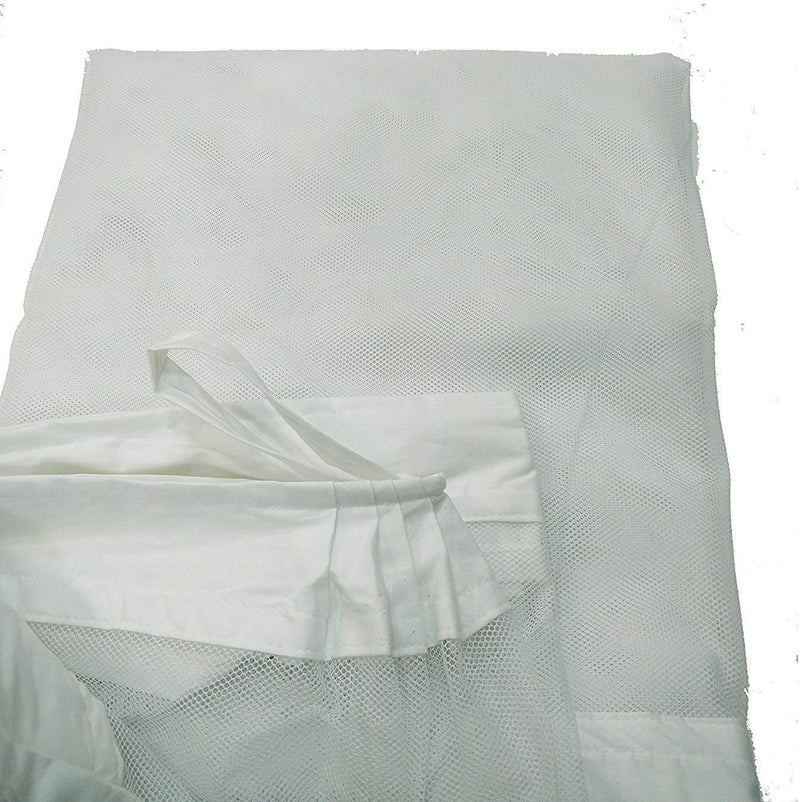 Divayanshi Mosquito Net 4 x 6.5 ft Medium Size Bed Polycotton White 100% Heavy Quality Net