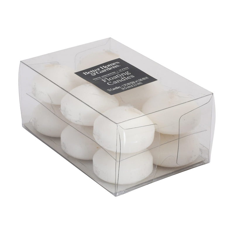 AURA Floating Nuggets Ivory & White Candle - Pack of 24