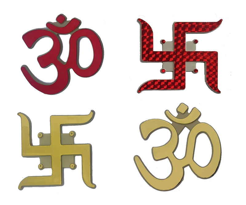 CLAPPERZZ Swastik,OM- Stickers for Wall & Floor Decoration