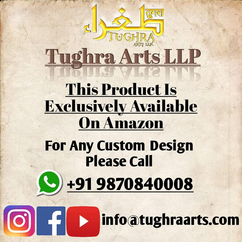 Tughra Arts LLP First Kalma Tayyab in Acrylic Islamic Wall & Home Decor Gift 24x10 Inches (Mirror Gold)