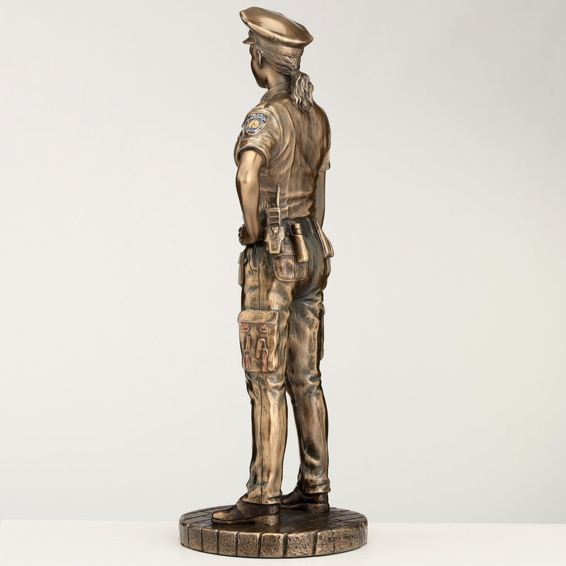 Veronese Design Police Woman to Protect and Serve Police Officer Tribute Statue