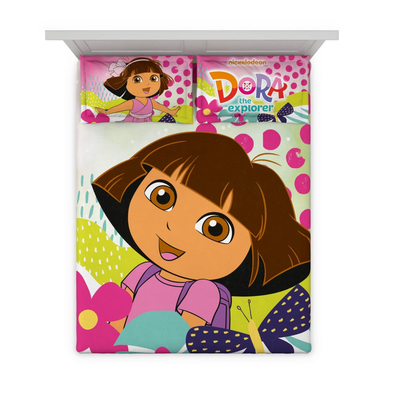 DDECOR - Dora 210TC 100% Cotton Double Bedsheet with 2 Pillow Covers, Pink