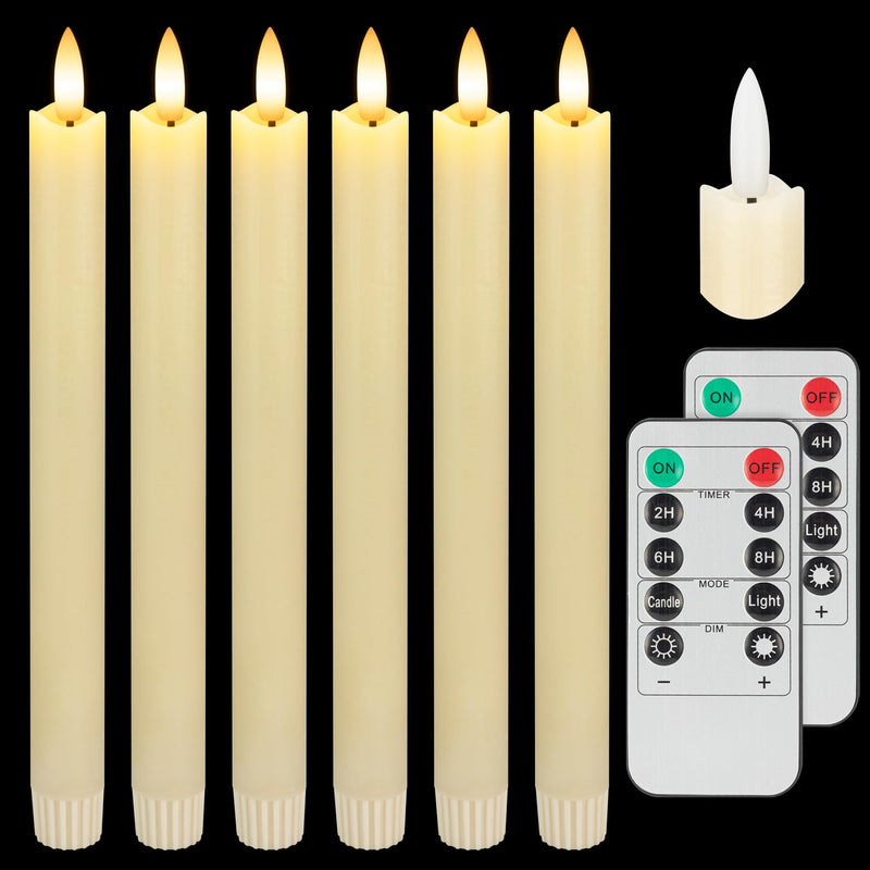 SEHNSY Flameless Taper Candles