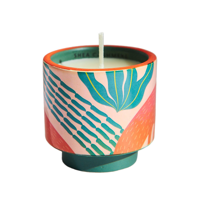 Chumbak's Shea Cashmere Soy Wax Candle| Perfumed Candle | Ceramic Jar